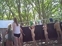 German_Festival_Shower_2 Asian Beauty Shows Off Her Sexy Body and Curves