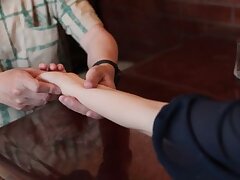 PJAM-020 Sensuous Hairy Pussy Beauty Endures Rough Cunt Slamming Delightfully