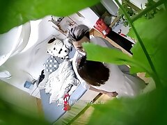 Girl_in_yoga_pants_cheating_2 Yu's Seductive Flirtation A Night of Unveiled Boobs & Passion