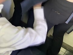 ijime_1 Sizzling Temptress Delights Him With Hot Hand Job & Blowjob Bliss