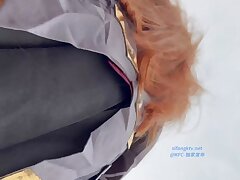 KFC-286 Ren Asano Skillfully Takes Dildo Then Gives Intense Blowjob