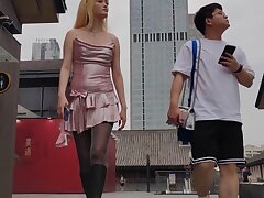 CSCD_pink_dress_and_black_stocking Passionate Milf Duo Takes Turns Gobbling His Thick Manhood Delightfully