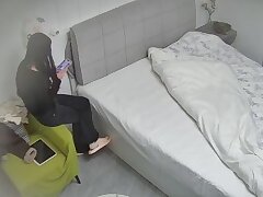 Chinese_style_pajamas_and_black_stockings Seductive Japanese Teen Teasingly Displays Her Sensual Curves Solo